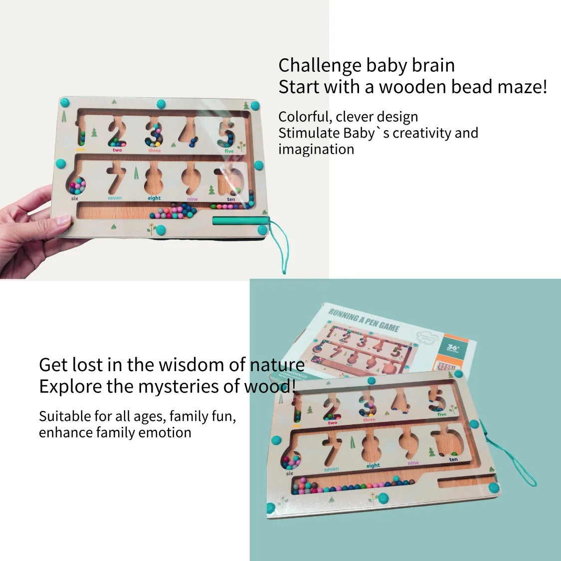 Magnetic Learning Maze Toy